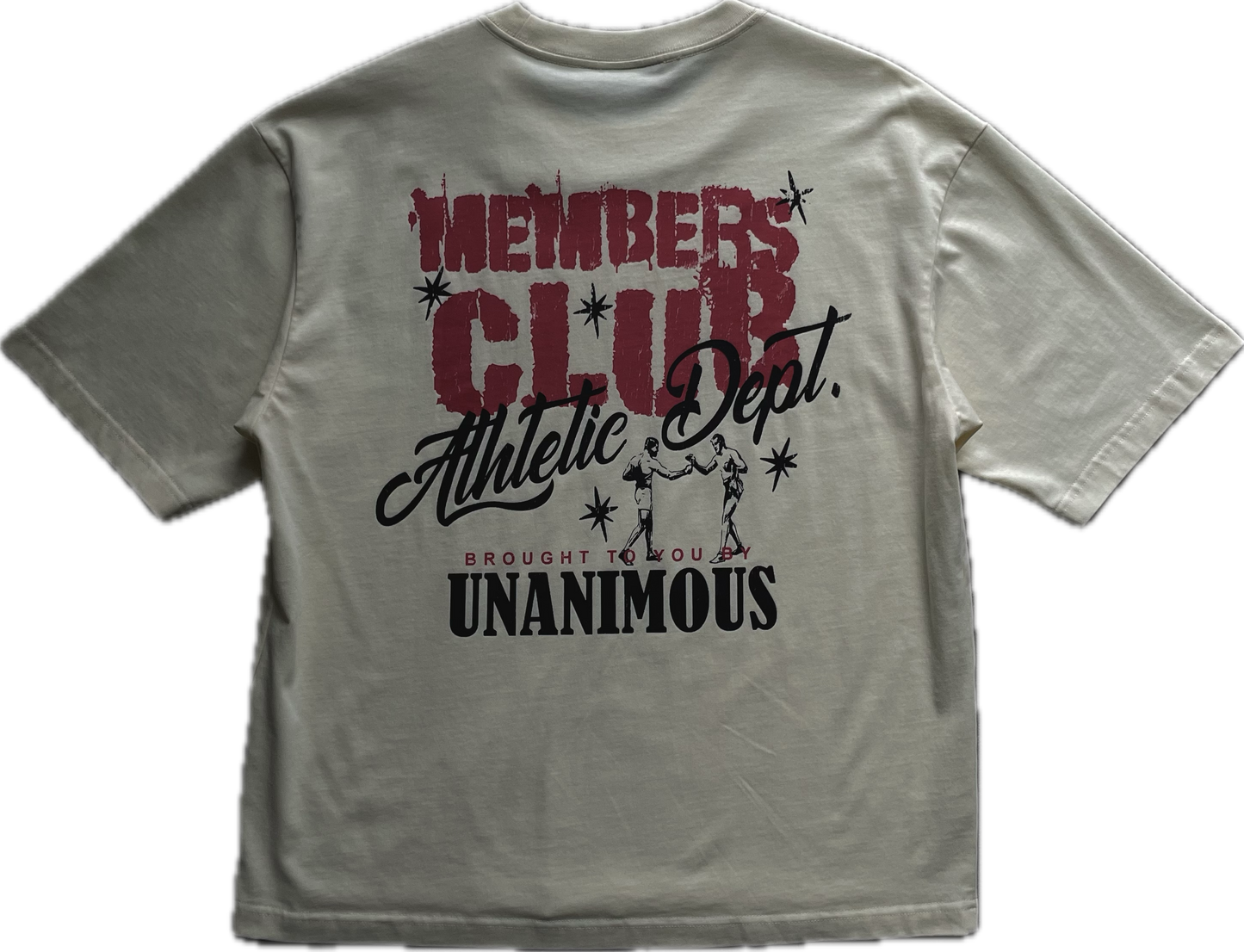 "MEMBERS CLUB" OVERSIZED SHIRT (Cream)