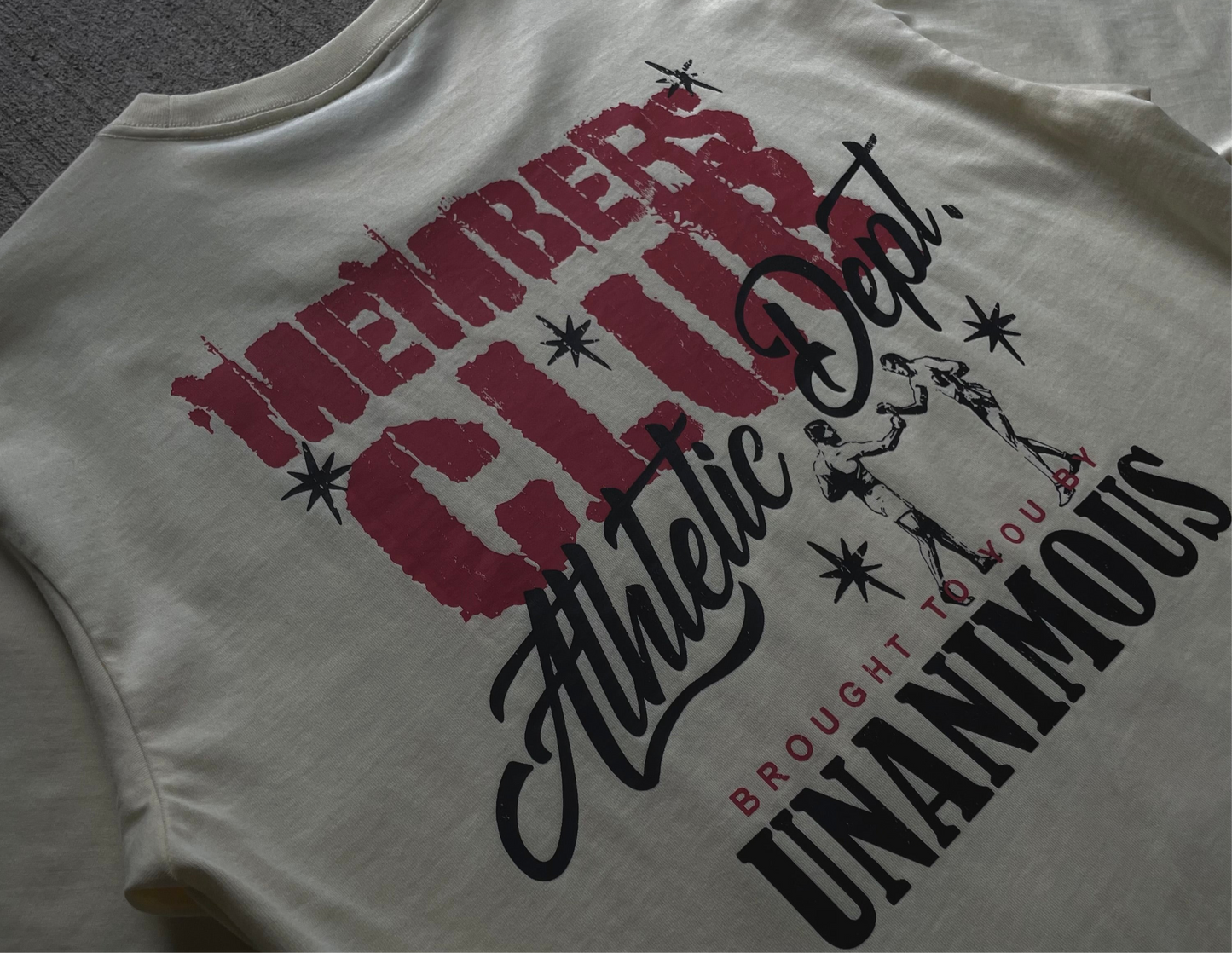 "MEMBERS CLUB" OVERSIZED SHIRT (Cream)